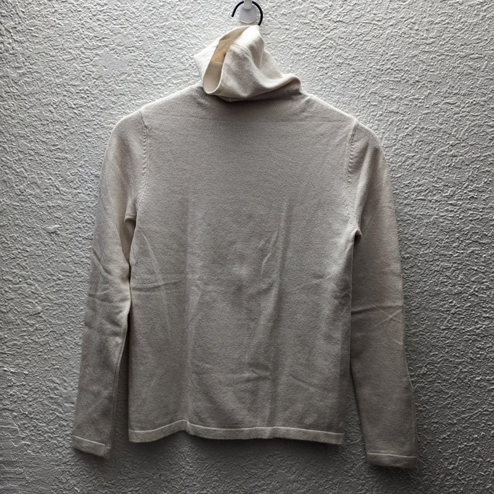 Basic cream turtleneck sweater